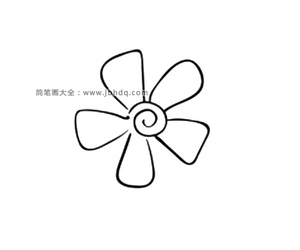 一组简单漂亮的花瓣简笔画图片
