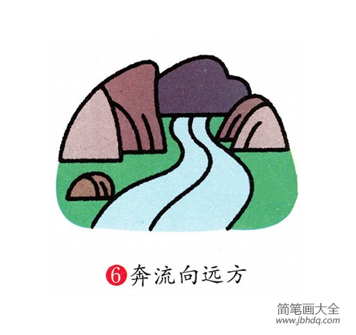 关于风景的绘画 河流