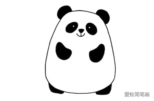 可爱的熊猫简笔画