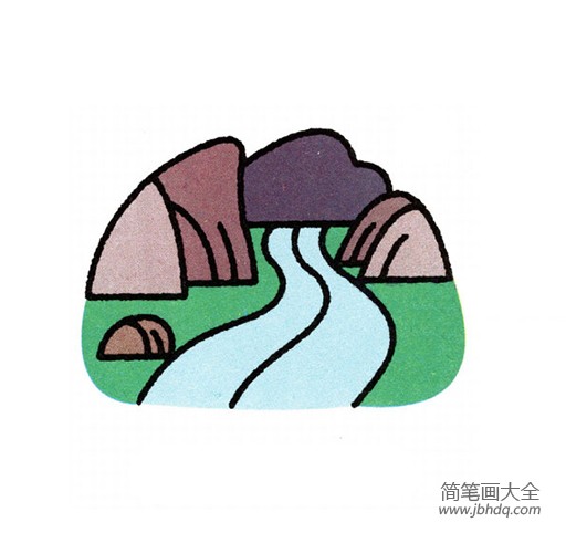 关于风景的绘画 河流