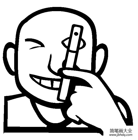 人物简笔画 用摄像笔的人物简笔画图片