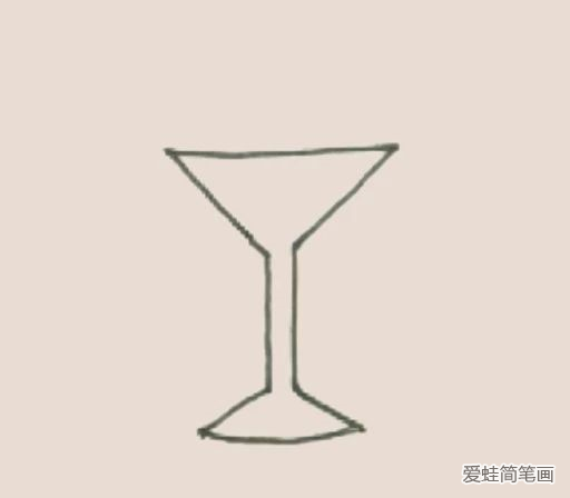 鸡尾酒简笔画