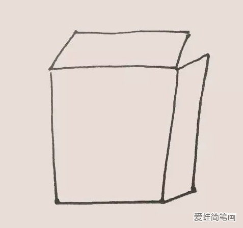 盒装牛奶简笔画