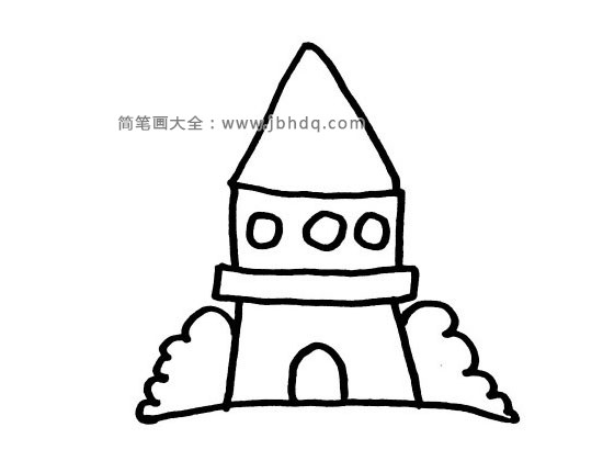 漂亮的房子简笔画图片1