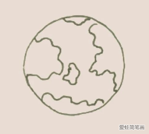 地球简笔画