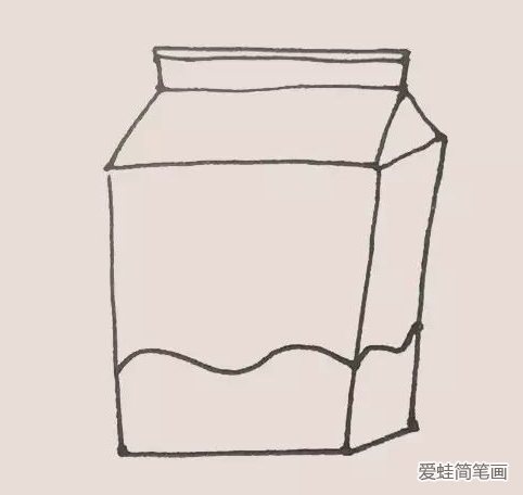 盒装牛奶简笔画