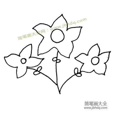 幼儿花朵简笔画图片大全