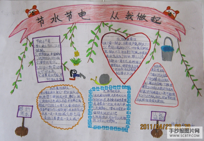 节能,让生活更精彩的手抄报