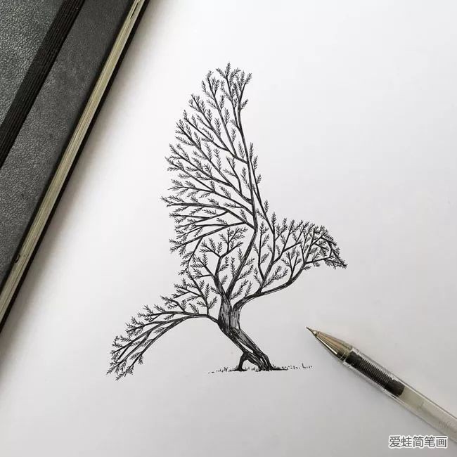 创意手绘动物插画欣赏5