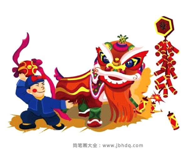 中国风舞龙插画图片4