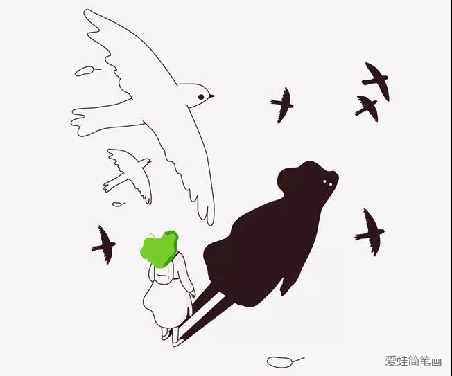 简约线条风格的旅行记录插画7