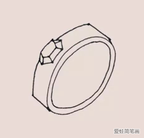 戒指简笔画