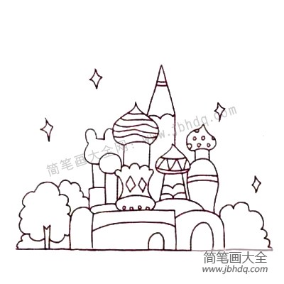 4.画出背景。