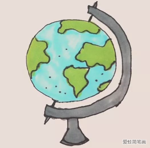 地球仪简笔画