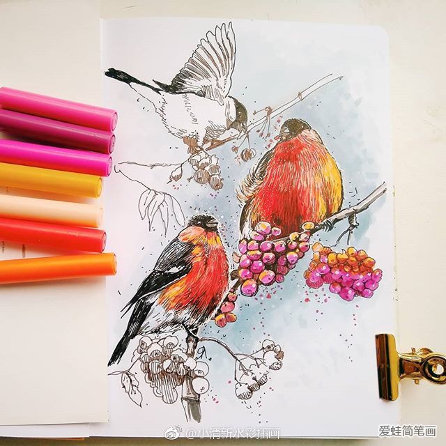 手绘插画作品图片7