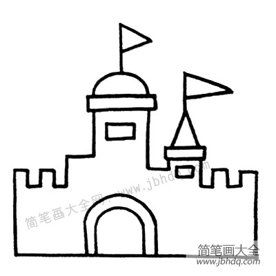 4.最后加上门和窗