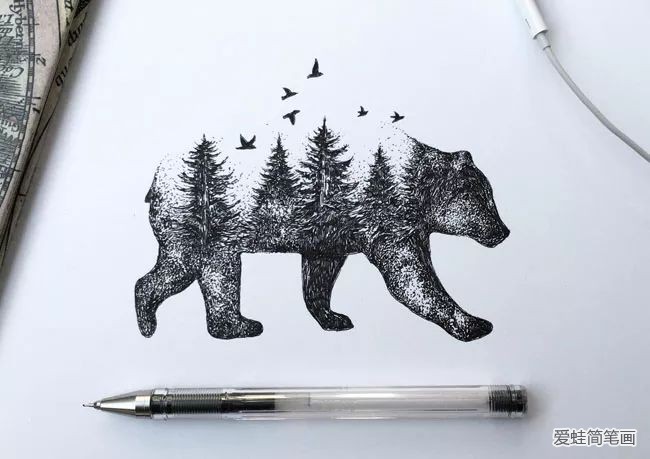 创意手绘动物插画欣赏1