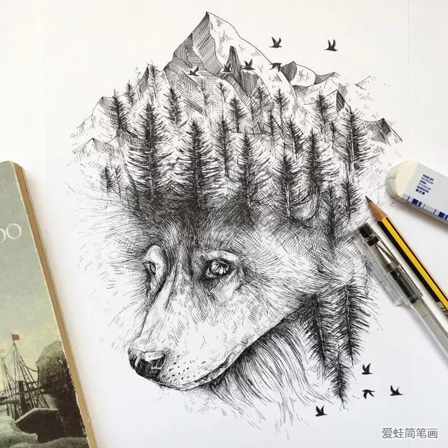 创意手绘动物插画欣赏12