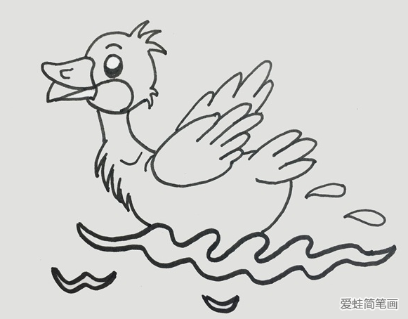 鸭怎么画