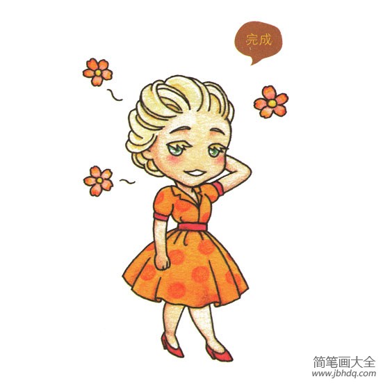 漂亮的小女孩怎么画