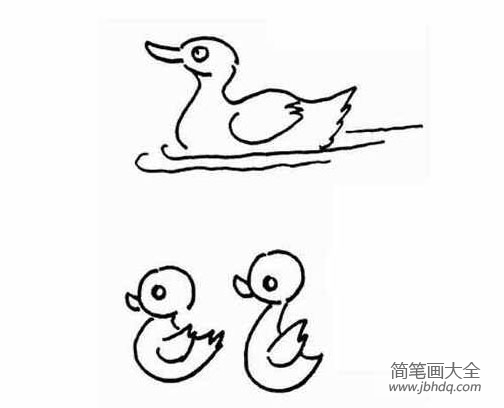 鸭子简笔画大全