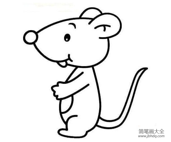 一组卡通老鼠的简笔画图片
