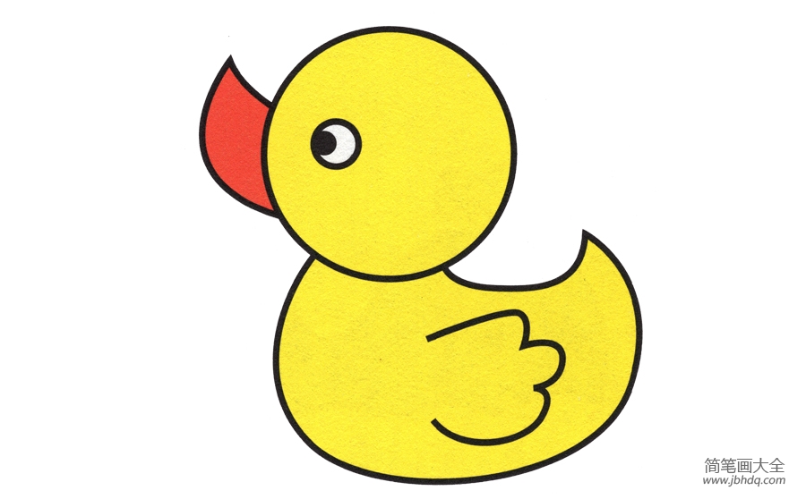 小鸭子的简笔画画法