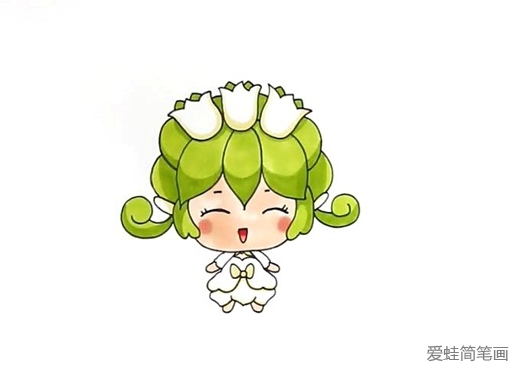 铃兰花精灵王怎么画