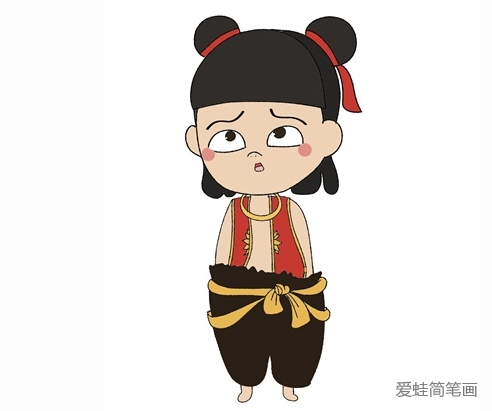 哪吒怎么画