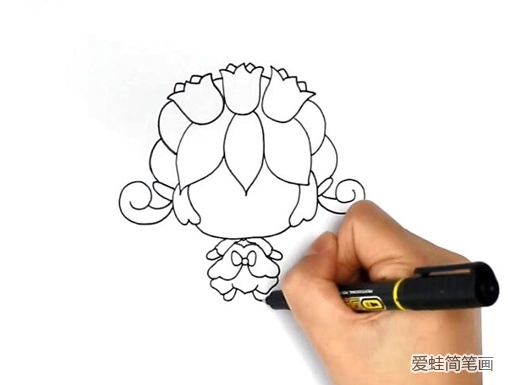 铃兰花精灵王怎么画