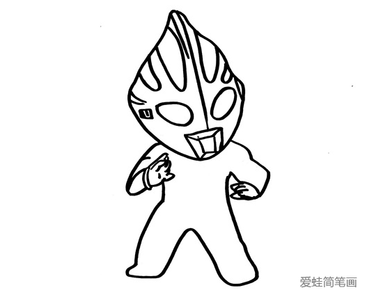 画有简单又帅的奥特曼