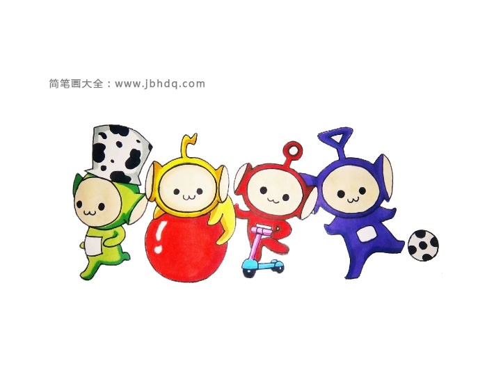 天线宝宝的简笔画