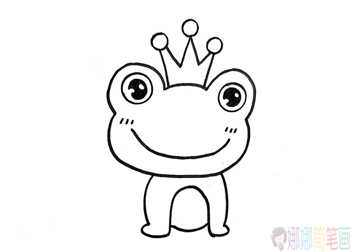 青蛙王子简笔画