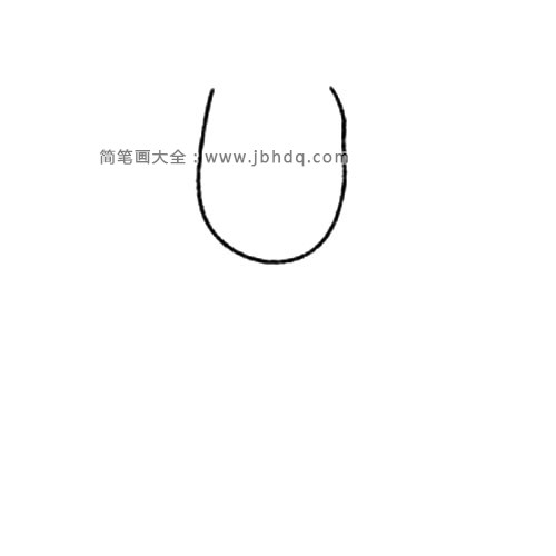 1.先画出仙女的脸型。