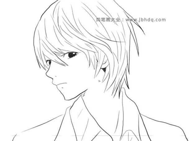 帅气的少年头像动漫简笔画