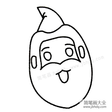 4.最后画上五官。