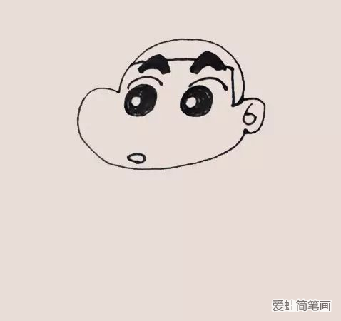 蜡笔小新简笔画