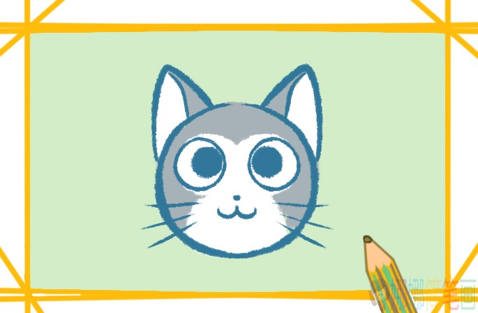 猫咪头像简笔画