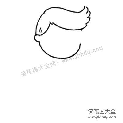 1.首先画出头部的样子