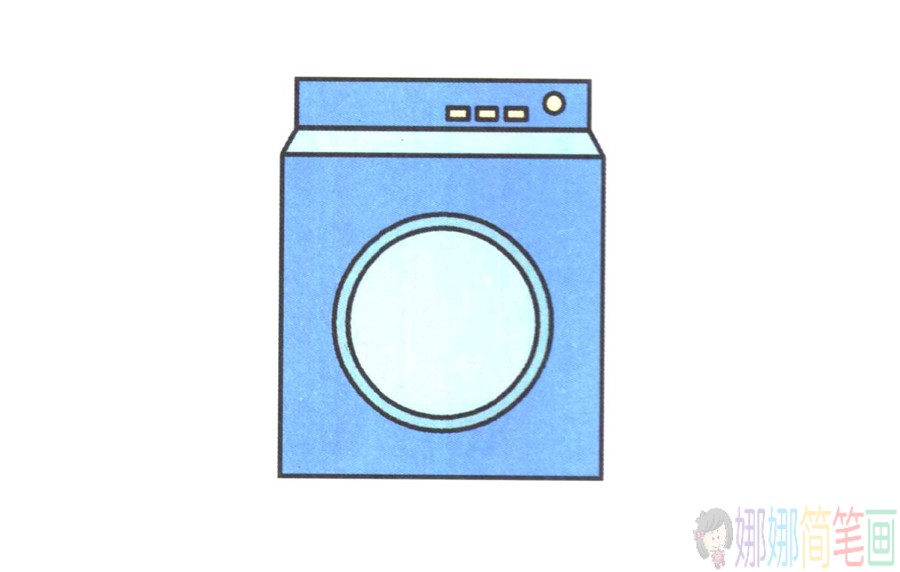 洗衣机怎么画,洗衣机简笔画图片