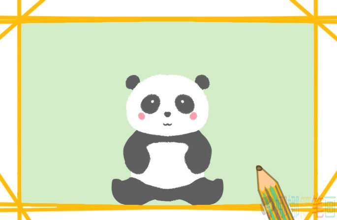 超可爱的熊猫简笔画要怎么画,熊猫简笔画教程