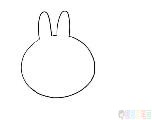 可妮兔简笔画,可妮兔简笔画步骤画法教程图片