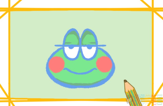 青蛙幼儿简笔画图片教程