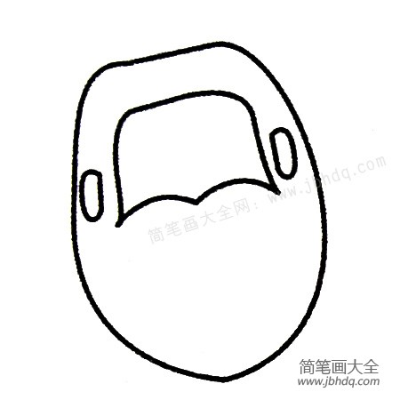 2.在画出耳朵和胡子。