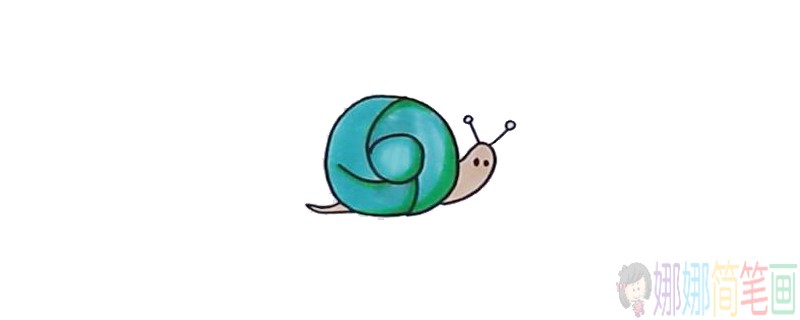 蜗牛的简单画法,蜗牛简笔画图片