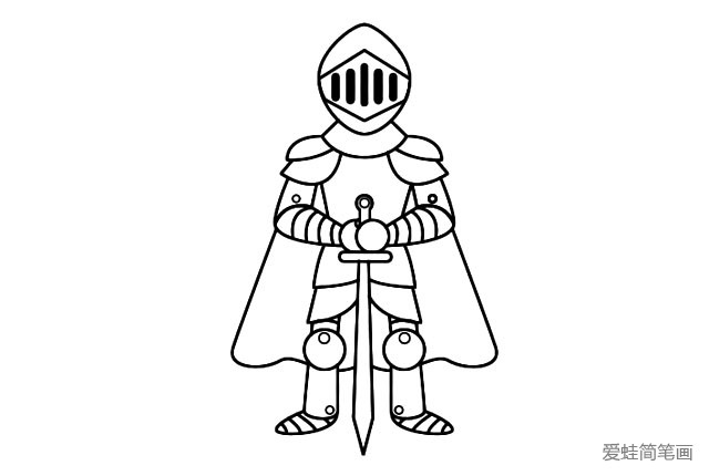 勇士简笔画图片8