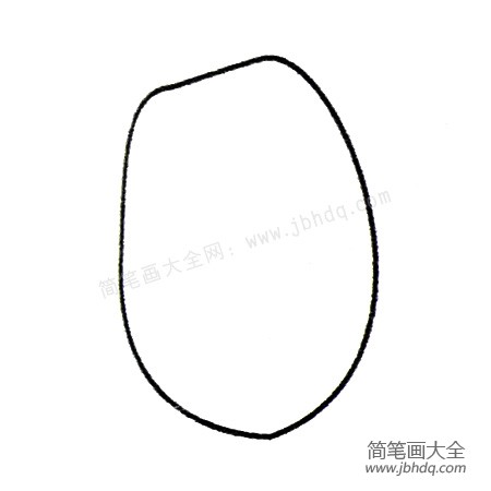 1.先画面部轮廓。