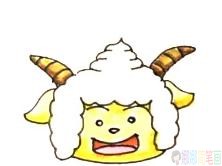 可爱的懒羊羊怎么画_可爱的懒羊羊简笔画画法步骤教程