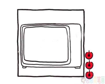 电视机简笔画四步画出 好看的复古电视机简笔画步骤图/儿童简笔画 电视机简笔画四步画出 好看的复古电视机简笔画步骤图