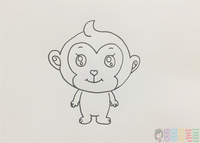 金丝猴怎么画简单